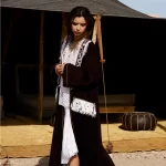 Burgundy Cashmere Kimono