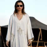 Embroidered Linen Gandora