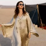 Embroidered Silk Gandoura